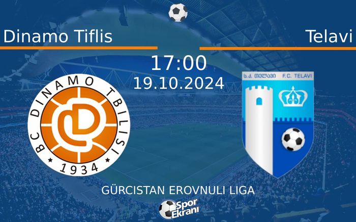 19 Ekim 2024 Dinamo Tiflis vs Telavi maçı Hangi Kanalda Saat Kaçta Yayınlanacak? 19 Ekim 2024 Dinamo Tiflis vs Telavi maçı Hangi Kanalda Saat Kaçta Yayınlanacak?