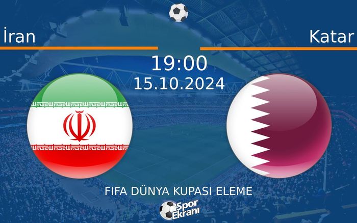 15 Ekim 2024 İran vs Katar maçı Hangi Kanalda Saat Kaçta Yayınlanacak? 15 Ekim 2024 İran vs Katar maçı Hangi Kanalda Saat Kaçta Yayınlanacak?