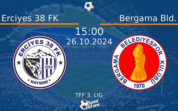 26 Ekim 2024 Erciyes 38 FK vs Bergama Bld. maçı Hangi Kanalda Saat Kaçta Yayınlanacak? 26 Ekim 2024 Erciyes 38 FK vs Bergama Bld. maçı Hangi Kanalda Saat Kaçta Yayınlanacak?
