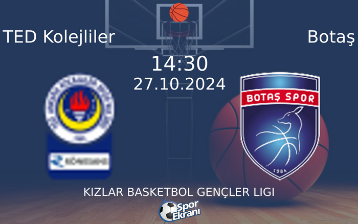 27 Ekim 2024 TED Kolejliler vs Botaş maçı Hangi Kanalda Saat Kaçta Yayınlanacak? 27 Ekim 2024 TED Kolejliler vs Botaş maçı Hangi Kanalda Saat Kaçta Yayınlanacak?