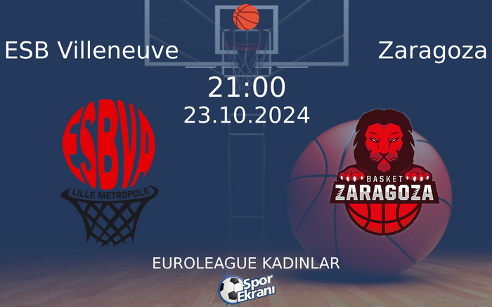 23 Ekim 2024 ESB Villeneuve vs Zaragoza maçı Hangi Kanalda Saat Kaçta Yayınlanacak? 23 Ekim 2024 ESB Villeneuve vs Zaragoza maçı Hangi Kanalda Saat Kaçta Yayınlanacak?