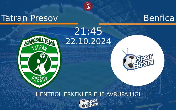 22 Ekim 2024 Tatran Presov vs Benfica maçı Hangi Kanalda Saat Kaçta Yayınlanacak? 22 Ekim 2024 Tatran Presov vs Benfica maçı Hangi Kanalda Saat Kaçta Yayınlanacak?