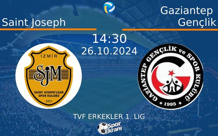 26 Ekim 2024 Saint Joseph vs Gaziantep Gençlik maçı Hangi Kanalda Saat Kaçta Yayınlanacak? 26 Ekim 2024 Saint Joseph vs Gaziantep Gençlik maçı Hangi Kanalda Saat Kaçta Yayınlanacak?