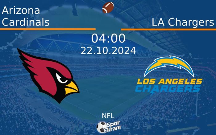 22 Ekim 2024 Arizona Cardinals vs LA Chargers maçı Hangi Kanalda Saat Kaçta Yayınlanacak? 22 Ekim 2024 Arizona Cardinals vs LA Chargers maçı Hangi Kanalda Saat Kaçta Yayınlanacak?