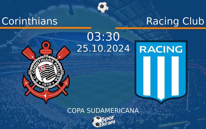 25 Ekim 2024 Corinthians vs Racing Club maçı Hangi Kanalda Saat Kaçta Yayınlanacak? 25 Ekim 2024 Corinthians vs Racing Club maçı Hangi Kanalda Saat Kaçta Yayınlanacak?