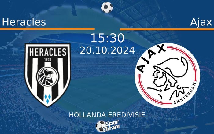 20 Ekim 2024 Heracles vs Ajax maçı Hangi Kanalda Saat Kaçta Yayınlanacak? 20 Ekim 2024 Heracles vs Ajax maçı Hangi Kanalda Saat Kaçta Yayınlanacak?