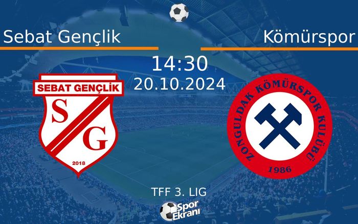20 Ekim 2024 Sebat Gençlik vs Kömürspor maçı Hangi Kanalda Saat Kaçta Yayınlanacak? 20 Ekim 2024 Sebat Gençlik vs Kömürspor maçı Hangi Kanalda Saat Kaçta Yayınlanacak?