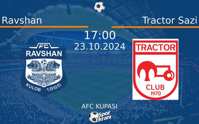 23 Ekim 2024 Ravshan vs Tractor Sazi maçı Hangi Kanalda Saat Kaçta Yayınlanacak? 23 Ekim 2024 Ravshan vs Tractor Sazi maçı Hangi Kanalda Saat Kaçta Yayınlanacak?
