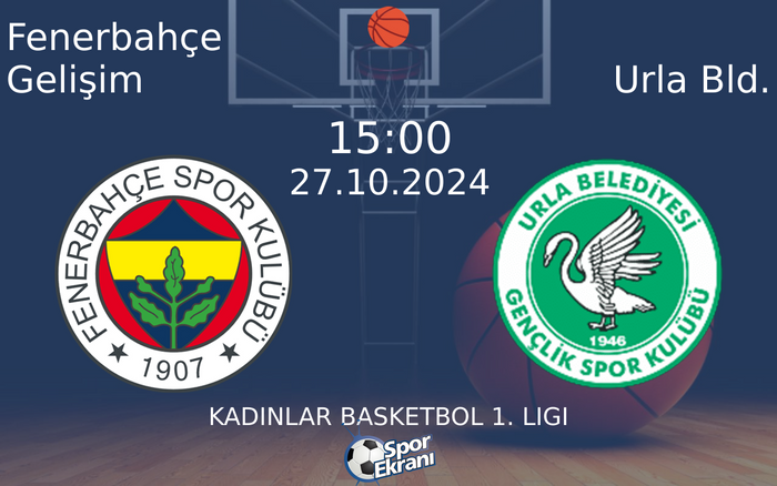 27 Ekim 2024 Fenerbahçe Gelişim vs Urla Bld. maçı Hangi Kanalda Saat Kaçta Yayınlanacak? 27 Ekim 2024 Fenerbahçe Gelişim vs Urla Bld. maçı Hangi Kanalda Saat Kaçta Yayınlanacak?