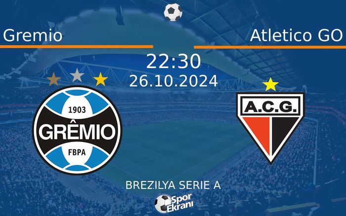 26 Ekim 2024 Gremio vs Atletico GO maçı Hangi Kanalda Saat Kaçta Yayınlanacak? 26 Ekim 2024 Gremio vs Atletico GO maçı Hangi Kanalda Saat Kaçta Yayınlanacak?