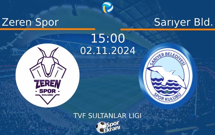 02 Kasım 2024 Zeren Spor vs Sarıyer Bld. maçı Hangi Kanalda Saat Kaçta Yayınlanacak? 02 Kasım 2024 Zeren Spor vs Sarıyer Bld. maçı Hangi Kanalda Saat Kaçta Yayınlanacak?
