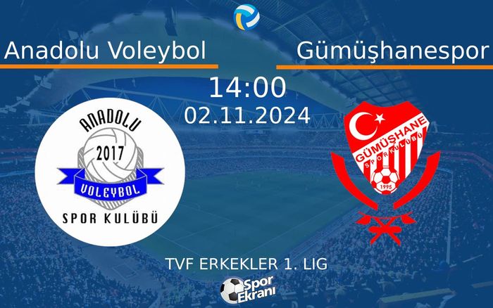 02 Kasım 2024 Anadolu Voleybol vs Gümüşhanespor maçı Hangi Kanalda Saat Kaçta Yayınlanacak? 02 Kasım 2024 Anadolu Voleybol vs Gümüşhanespor maçı Hangi Kanalda Saat Kaçta Yayınlanacak?