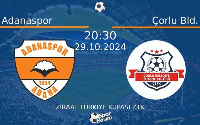 29 Ekim 2024 Adanaspor vs Çorlu Bld. maçı Hangi Kanalda Saat Kaçta Yayınlanacak? 29 Ekim 2024 Adanaspor vs Çorlu Bld. maçı Hangi Kanalda Saat Kaçta Yayınlanacak?