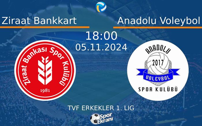 05 Kasım 2024 Ziraat Bankkart vs Anadolu Voleybol maçı Hangi Kanalda Saat Kaçta Yayınlanacak? 05 Kasım 2024 Ziraat Bankkart vs Anadolu Voleybol maçı Hangi Kanalda Saat Kaçta Yayınlanacak?