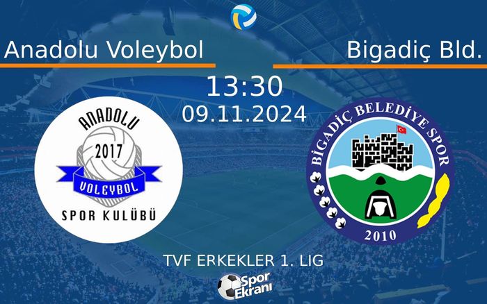 09 Kasım 2024 Anadolu Voleybol vs Bigadiç Bld. maçı Hangi Kanalda Saat Kaçta Yayınlanacak? 09 Kasım 2024 Anadolu Voleybol vs Bigadiç Bld. maçı Hangi Kanalda Saat Kaçta Yayınlanacak?
