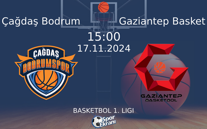 17 Kasım 2024 Çağdaş Bodrum vs Gaziantep Basket maçı Hangi Kanalda Saat Kaçta Yayınlanacak? 17 Kasım 2024 Çağdaş Bodrum vs Gaziantep Basket maçı Hangi Kanalda Saat Kaçta Yayınlanacak?