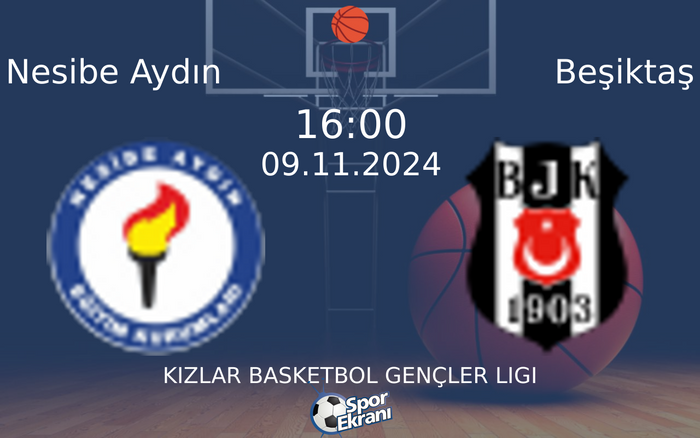 09 Kasım 2024 Nesibe Aydın vs Beşiktaş maçı Hangi Kanalda Saat Kaçta Yayınlanacak? 09 Kasım 2024 Nesibe Aydın vs Beşiktaş maçı Hangi Kanalda Saat Kaçta Yayınlanacak?