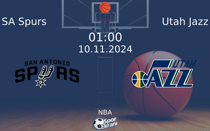 10 Kasım 2024 SA Spurs vs Utah Jazz maçı Hangi Kanalda Saat Kaçta Yayınlanacak? 10 Kasım 2024 SA Spurs vs Utah Jazz maçı Hangi Kanalda Saat Kaçta Yayınlanacak?