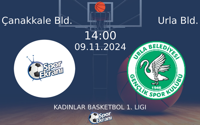 09 Kasım 2024 Çanakkale Bld. vs Urla Bld. maçı Hangi Kanalda Saat Kaçta Yayınlanacak? 09 Kasım 2024 Çanakkale Bld. vs Urla Bld. maçı Hangi Kanalda Saat Kaçta Yayınlanacak?