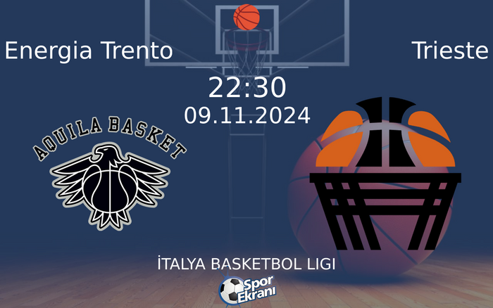 09 Kasım 2024 Energia Trento vs Trieste maçı Hangi Kanalda Saat Kaçta Yayınlanacak? 09 Kasım 2024 Energia Trento vs Trieste maçı Hangi Kanalda Saat Kaçta Yayınlanacak?