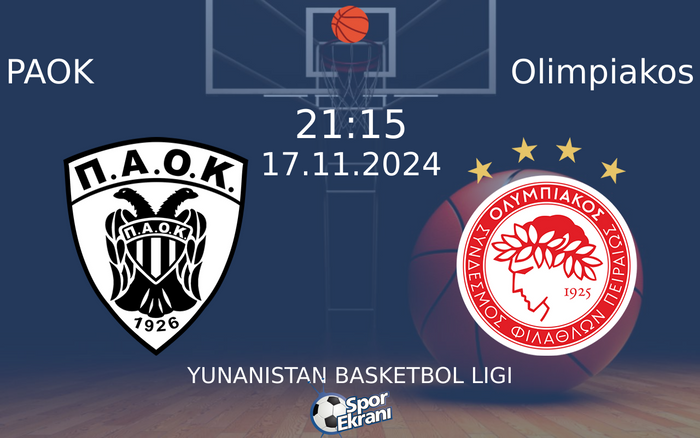 17 Kasım 2024 PAOK vs Olimpiakos maçı Hangi Kanalda Saat Kaçta Yayınlanacak? 17 Kasım 2024 PAOK vs Olimpiakos maçı Hangi Kanalda Saat Kaçta Yayınlanacak?