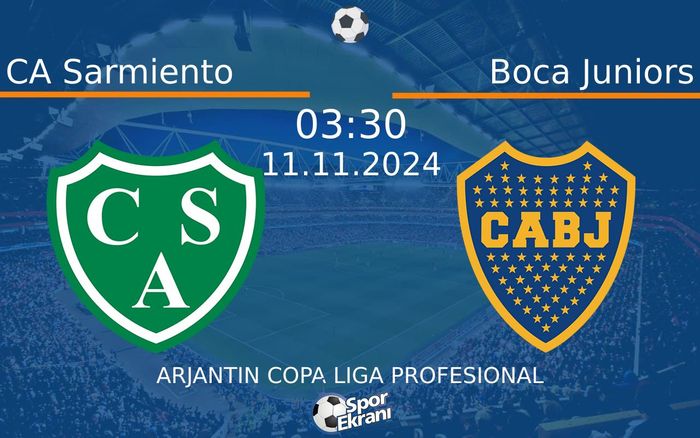 11 Kasım 2024 CA Sarmiento vs Boca Juniors maçı Hangi Kanalda Saat Kaçta Yayınlanacak? 11 Kasım 2024 CA Sarmiento vs Boca Juniors maçı Hangi Kanalda Saat Kaçta Yayınlanacak?