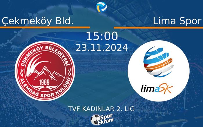 23 Kasım 2024 Çekmeköy Bld. vs Lima Spor maçı Hangi Kanalda Saat Kaçta Yayınlanacak? 23 Kasım 2024 Çekmeköy Bld. vs Lima Spor maçı Hangi Kanalda Saat Kaçta Yayınlanacak?