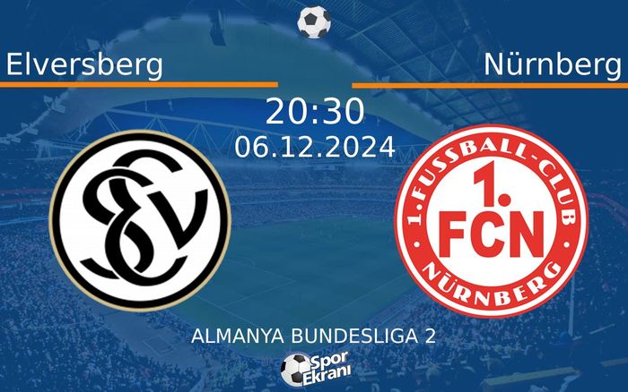 06 Aralık 2024 Elversberg vs Nürnberg maçı Hangi Kanalda Saat Kaçta Yayınlanacak? 06 Aralık 2024 Elversberg vs Nürnberg maçı Hangi Kanalda Saat Kaçta Yayınlanacak?