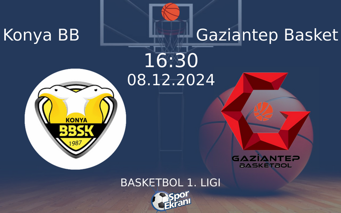08 Aralık 2024 Konya BB vs Gaziantep Basket maçı Hangi Kanalda Saat Kaçta Yayınlanacak? 08 Aralık 2024 Konya BB vs Gaziantep Basket maçı Hangi Kanalda Saat Kaçta Yayınlanacak?