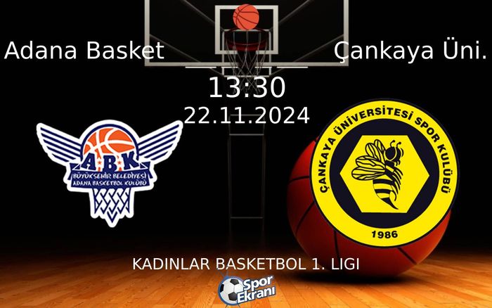 22 Kasım 2024 Adana Basket vs Çankaya Üni. maçı Hangi Kanalda Saat Kaçta Yayınlanacak? 22 Kasım 2024 Adana Basket vs Çankaya Üni. maçı Hangi Kanalda Saat Kaçta Yayınlanacak?