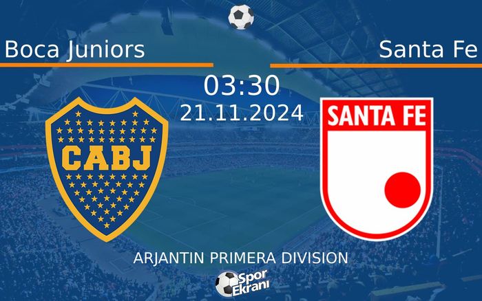 21 Kasım 2024 Boca Juniors vs Santa Fe maçı Hangi Kanalda Saat Kaçta Yayınlanacak? 21 Kasım 2024 Boca Juniors vs Santa Fe maçı Hangi Kanalda Saat Kaçta Yayınlanacak?