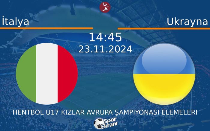 23 Kasım 2024 İtalya vs Ukrayna maçı Hangi Kanalda Saat Kaçta Yayınlanacak? 23 Kasım 2024 İtalya vs Ukrayna maçı Hangi Kanalda Saat Kaçta Yayınlanacak?
