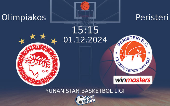 01 Aralık 2024 Olimpiakos vs Peristeri maçı Hangi Kanalda Saat Kaçta Yayınlanacak? 01 Aralık 2024 Olimpiakos vs Peristeri maçı Hangi Kanalda Saat Kaçta Yayınlanacak?