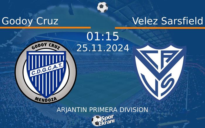 25 Kasım 2024 Godoy Cruz vs Velez Sarsfield maçı Hangi Kanalda Saat Kaçta Yayınlanacak? 25 Kasım 2024 Godoy Cruz vs Velez Sarsfield maçı Hangi Kanalda Saat Kaçta Yayınlanacak?