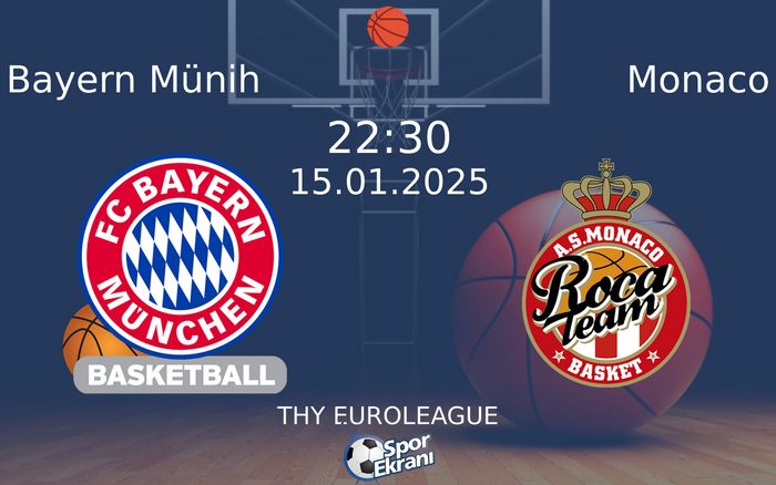 15 Ocak 2025 Bayern Münih vs Monaco maçı Hangi Kanalda Saat Kaçta Yayınlanacak? 15 Ocak 2025 Bayern Münih vs Monaco maçı Hangi Kanalda Saat Kaçta Yayınlanacak?
