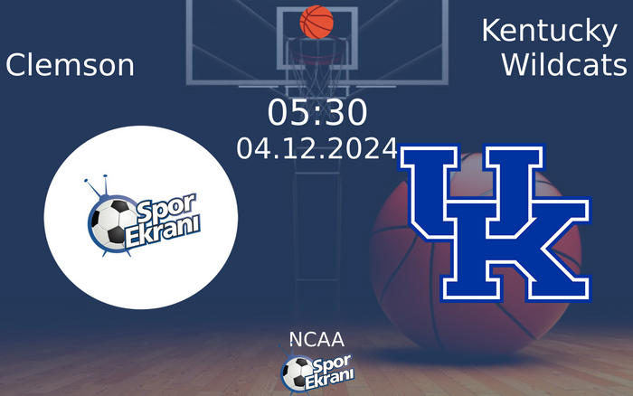 04 Aralık 2024 Clemson vs Kentucky Wildcats maçı Hangi Kanalda Saat Kaçta Yayınlanacak? 04 Aralık 2024 Clemson vs Kentucky Wildcats maçı Hangi Kanalda Saat Kaçta Yayınlanacak?
