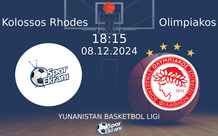 08 Aralık 2024 Kolossos Rhodes vs Olimpiakos maçı Hangi Kanalda Saat Kaçta Yayınlanacak? 08 Aralık 2024 Kolossos Rhodes vs Olimpiakos maçı Hangi Kanalda Saat Kaçta Yayınlanacak?