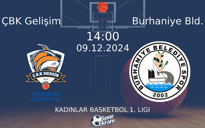 09 Aralık 2024 ÇBK Gelişim vs Burhaniye Bld. maçı Hangi Kanalda Saat Kaçta Yayınlanacak? 09 Aralık 2024 ÇBK Gelişim vs Burhaniye Bld. maçı Hangi Kanalda Saat Kaçta Yayınlanacak?