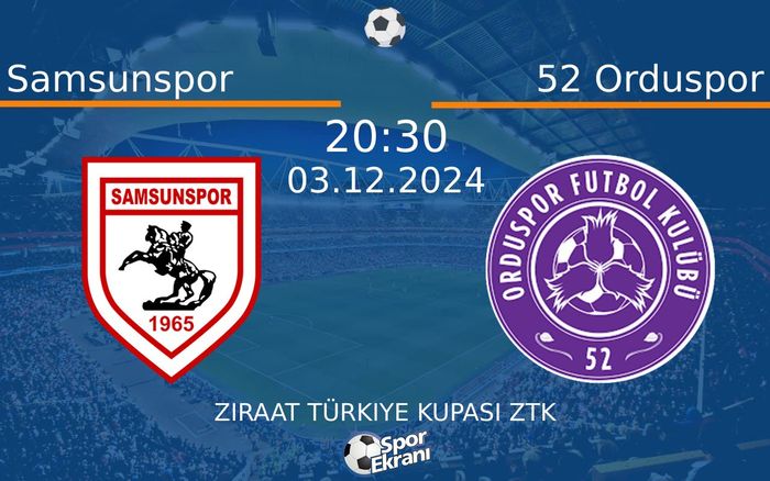 03 Aralık 2024 Samsunspor vs 52 Orduspor maçı Hangi Kanalda Saat Kaçta Yayınlanacak? 03 Aralık 2024 Samsunspor vs 52 Orduspor maçı Hangi Kanalda Saat Kaçta Yayınlanacak?