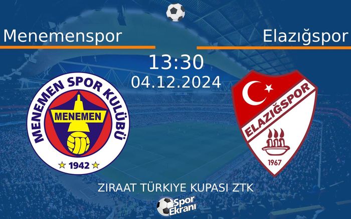 04 Aralık 2024 Menemenspor vs Elazığspor maçı Hangi Kanalda Saat Kaçta Yayınlanacak? 04 Aralık 2024 Menemenspor vs Elazığspor maçı Hangi Kanalda Saat Kaçta Yayınlanacak?