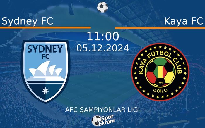 05 Aralık 2024 Sydney FC vs Kaya FC maçı Hangi Kanalda Saat Kaçta Yayınlanacak? 05 Aralık 2024 Sydney FC vs Kaya FC maçı Hangi Kanalda Saat Kaçta Yayınlanacak?