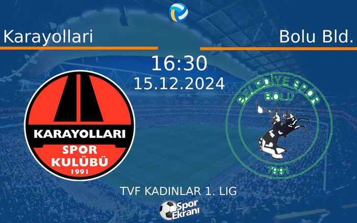 15 Aralık 2024 Karayollari vs Bolu Bld. maçı Hangi Kanalda Saat Kaçta Yayınlanacak? 15 Aralık 2024 Karayollari vs Bolu Bld. maçı Hangi Kanalda Saat Kaçta Yayınlanacak?