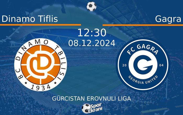 08 Aralık 2024 Dinamo Tiflis vs Gagra maçı Hangi Kanalda Saat Kaçta Yayınlanacak? 08 Aralık 2024 Dinamo Tiflis vs Gagra maçı Hangi Kanalda Saat Kaçta Yayınlanacak?