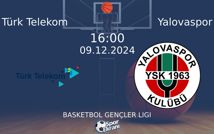 09 Aralık 2024 Türk Telekom vs Yalovaspor maçı Hangi Kanalda Saat Kaçta Yayınlanacak? 09 Aralık 2024 Türk Telekom vs Yalovaspor maçı Hangi Kanalda Saat Kaçta Yayınlanacak?
