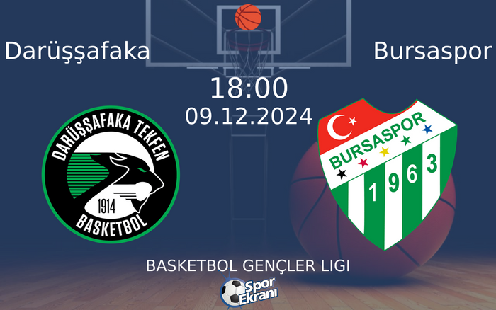 09 Aralık 2024 Darüşşafaka vs Bursaspor maçı Hangi Kanalda Saat Kaçta Yayınlanacak? 09 Aralık 2024 Darüşşafaka vs Bursaspor maçı Hangi Kanalda Saat Kaçta Yayınlanacak?