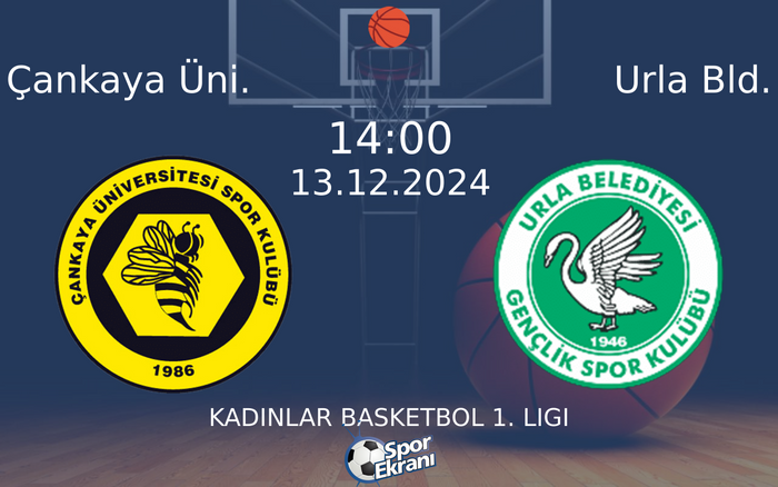 13 Aralık 2024 Çankaya Üni. vs Urla Bld. maçı Hangi Kanalda Saat Kaçta Yayınlanacak? 13 Aralık 2024 Çankaya Üni. vs Urla Bld. maçı Hangi Kanalda Saat Kaçta Yayınlanacak?