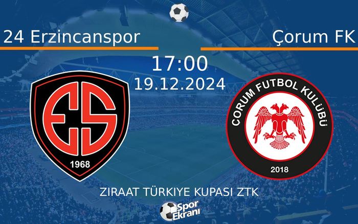 19 Aralık 2024 24 Erzincanspor vs Çorum FK maçı Hangi Kanalda Saat Kaçta Yayınlanacak? 19 Aralık 2024 24 Erzincanspor vs Çorum FK maçı Hangi Kanalda Saat Kaçta Yayınlanacak?