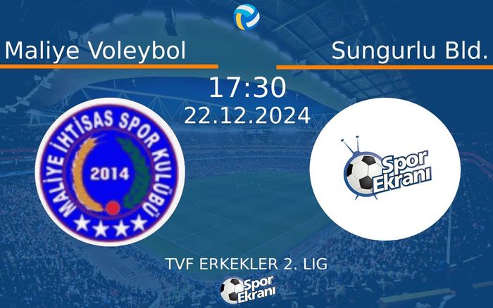 22 Aralık 2024 Maliye Voleybol vs Sungurlu Bld. maçı Hangi Kanalda Saat Kaçta Yayınlanacak?
