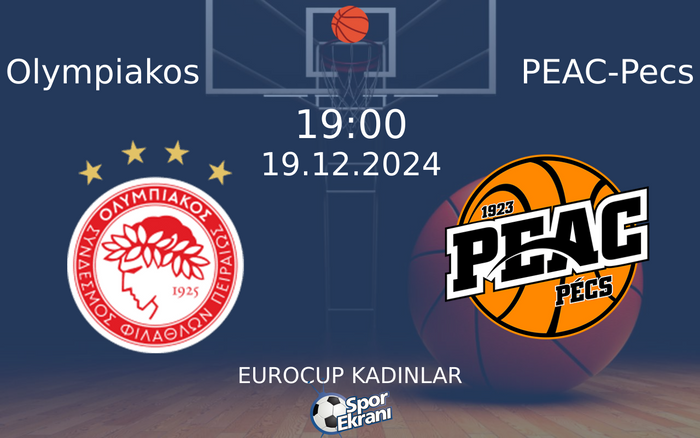 19 Aralık 2024 Olympiakos vs PEAC-Pecs maçı Hangi Kanalda Saat Kaçta Yayınlanacak? 19 Aralık 2024 Olympiakos vs PEAC-Pecs maçı Hangi Kanalda Saat Kaçta Yayınlanacak?
