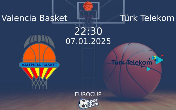 07 Ocak 2025 Valencia Basket vs Türk Telekom maçı Hangi Kanalda Saat Kaçta Yayınlanacak?